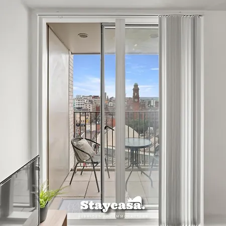 Spectacular Apartment Balcony View In City Centre Manchester Exterior photo